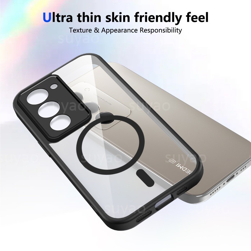 สําหรับ Redmi 15 5G 4G 2026 เคสโทรศัพท์แม่เหล็ก Frosted รูปที่ 7