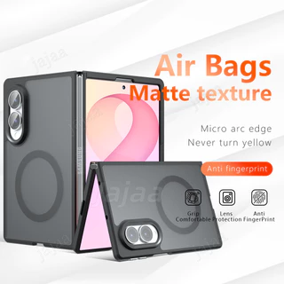 Matte Back สําหรับ Magsafe Magnetic Wireless Charging Case สําหรับ Samsung Galaxy Z พับ 8 พับกว้าง 8 Ultra Fold8 กว้าง Fold8 Ultra Fold7 พับ 7 6 5 5G ซิลิโคนอ่อนนุ่มกันกระแทก