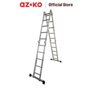 AZKO Fixsteps Tangga Lipat Aluminium 4X5 Step 5.5 Meter Ladder Lipat Tangga Lipat Tangga Portable Step Ladder