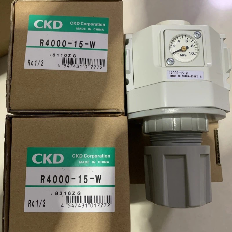 วาล์วหมุนเวียนความดัน CKD ดั้งเดิม R4000-15-W R4000-15-W-T8 R4000-10-W-T8 ยี่ห้อใหม่แท้