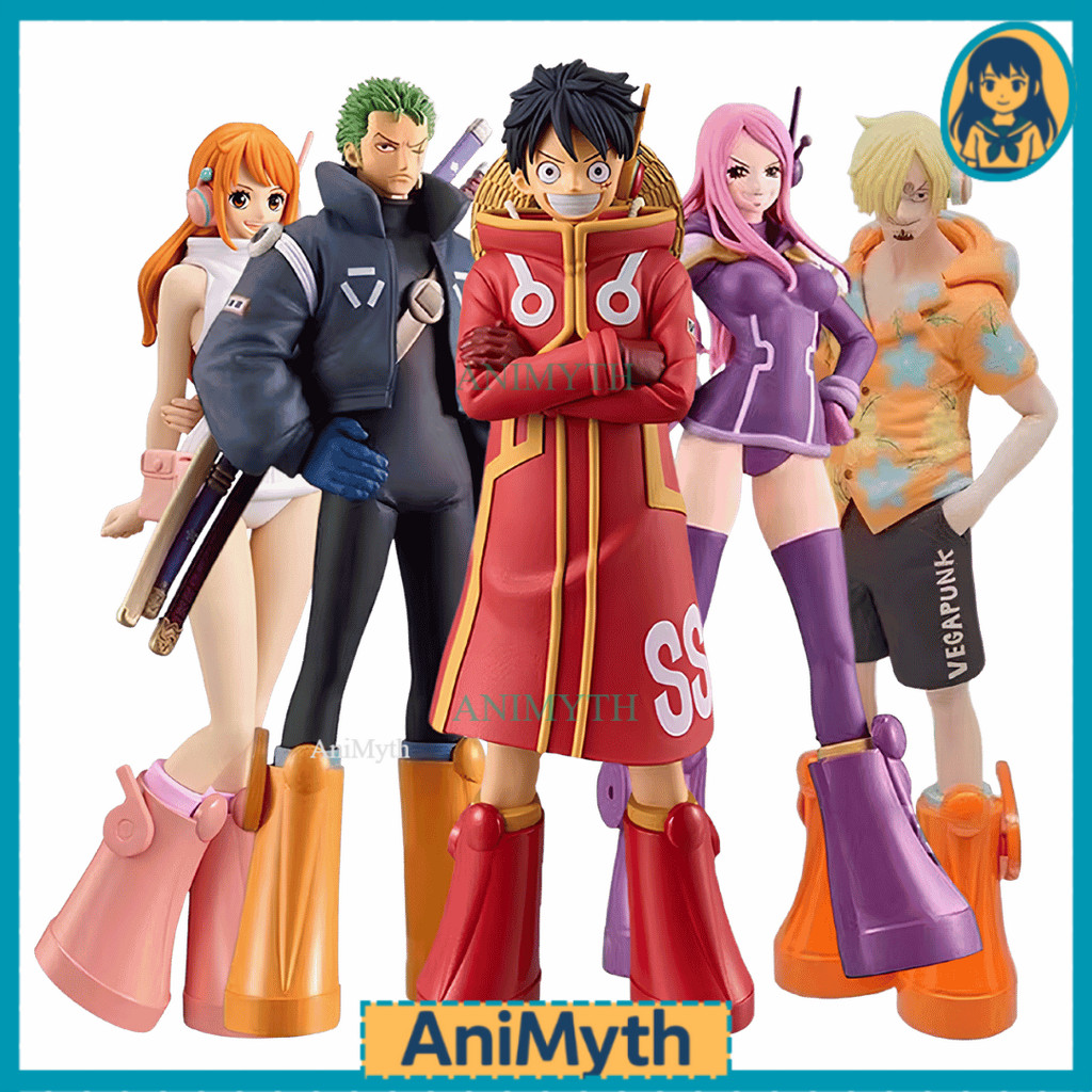 Action Figure One Piece Egghead Arc Luffy Zoro Nami Sanji Chopper Bonney