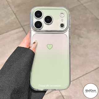 เคสใส ลายไล่สี+หัวใจ สไตล์หวานหวานกันกระแทก สำหรับ IPhone 13 17 15 8 7 16 Plus Air 14 11 16 15 12 Pro Max XR X XS