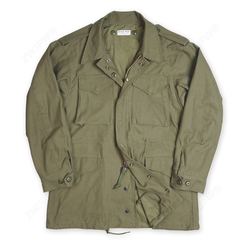 ZWJPW/American M51 Windbreaker Jacket Retro ฤดูใบไม้ผลิฤดูใบไม้ร่วงผู้ชาย Parkaผ้าฝ้ายแท้ความหนาแน่น