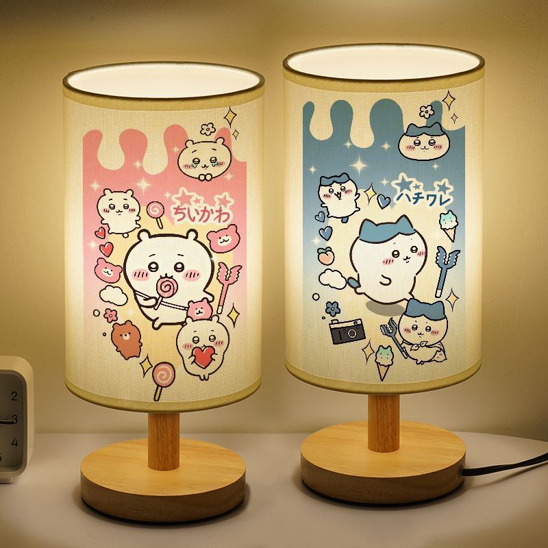 奇 LED 卡通心菜Jilang 小kawa 夜灯味女生头灯个小台灯 Usagi LED การ์ตูน Chiikawa Night Light สนุกโคมไฟข้างเตียงสําหรับส
