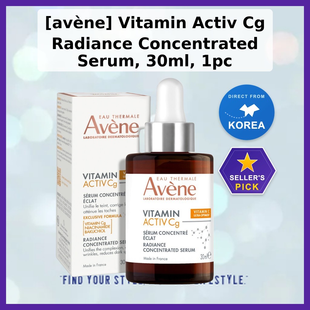 [avène] Vitamin Activ Cg Radiance Concentrated Serum, 30ml, 1pc / เซรั่มเกาหลี / Radiance Boost by k