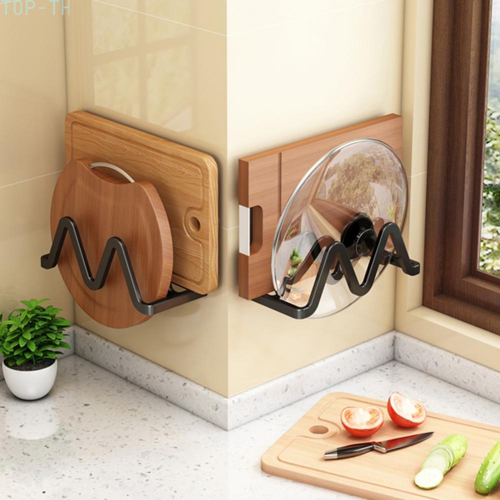 Pot Lid Rack Space-saving Design Dual Slot Organization Metal Wire Construction