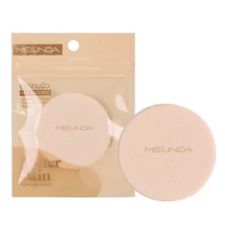 MEILINDA พัฟทาแป้ง Better skin powder puff (ทรงกลม,ทรงเหลี่ยม) Better skin powder puff พัฟทาแป้งผสมรองพนื้ มี2 ไซส์