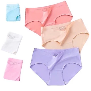 พร้อมส่ง! 👙กางเกงในคนท้อง กางเกงคนท้อง ไร้ขอบ เนื้อนิ่ม เย็นสบาย ✅ผ้า ice silk แท้100% 🔥