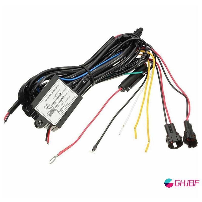 GHJBF] รถ DRL ไฟวิ่งกลางวัน Dimmer Dimming รีเลย์ควบคุมสวิทช์สายรัด 12V สสคอเต่าเดิมเดิม