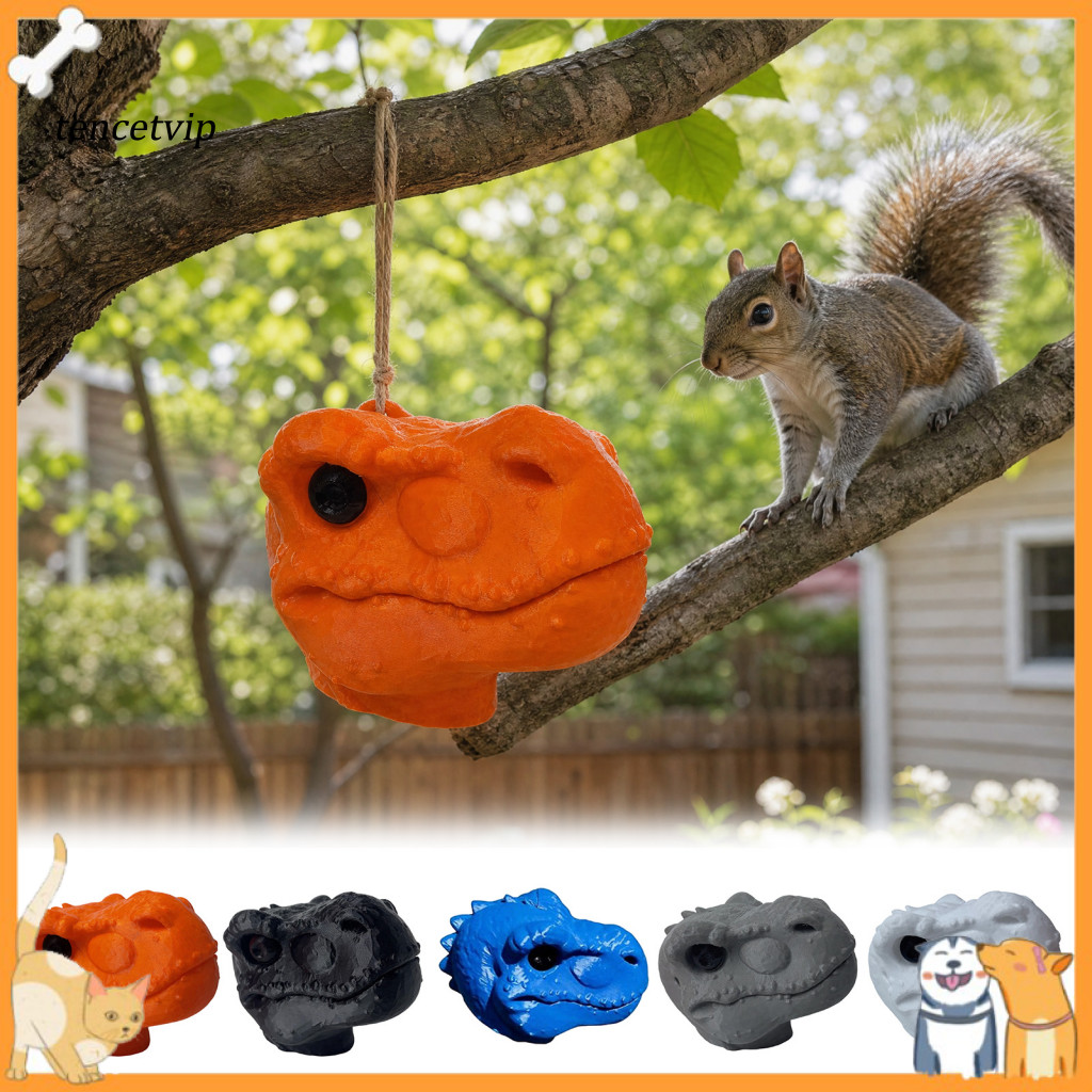 Vip Easy Hang Squirrel Feeder T-rex Squirrel Feeder สนุกไดโนเสาร์กระรอก Feeder – กลางแจ้งแขวนถั่วลิส