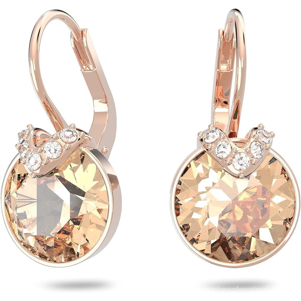 ต่างหู Swarovski Bella V Crystal สีเทา เหลือง ใส คริสตัลสีกุหลาบ Part of the Swarovski Bella V Colle