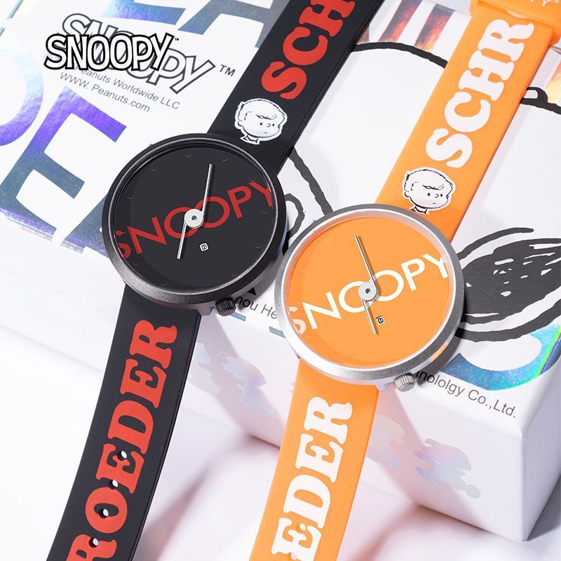 [SNOOPY] SNOOPY นาฬิกาผู้ชายผู้หญิงนาฬิกาควอตซ์นักเรียนคู่นาฬิกาแฟชั่นนาฬิกากันน้ํานักเรียนมัธยมปลาย