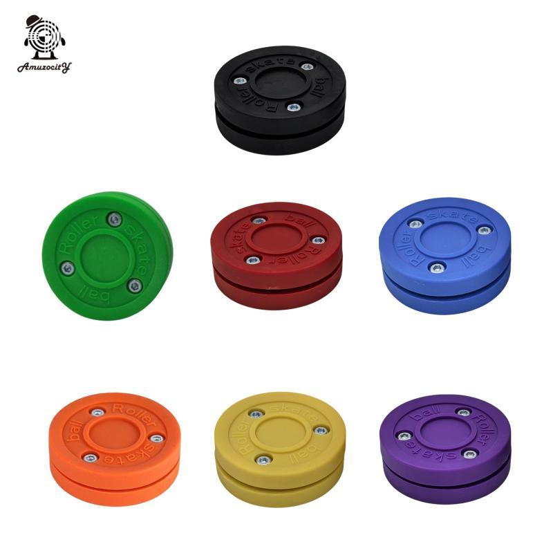 [Amuzocity] Roll Hockey Puck Ice Hockey Puck ของขวัญมัลติฟังก์ชั่นช้า Street Hockey Training Puck fo