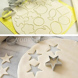 แม่พิมพ์อลูมิเนียมโลหะน่ารัก หลายรูปทรง สําหรับทําคุกกี้ บิสกิต เค้ก DIY