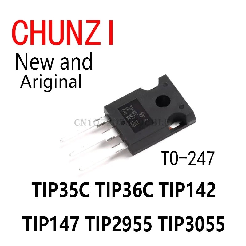 5PCS ใหม่และต้นฉบับ NPN IC TIP35 TIP36 TO-247 TIP35C TIP36C TIP142 TIP147 TIP2955 TIP3055 Logic ICs