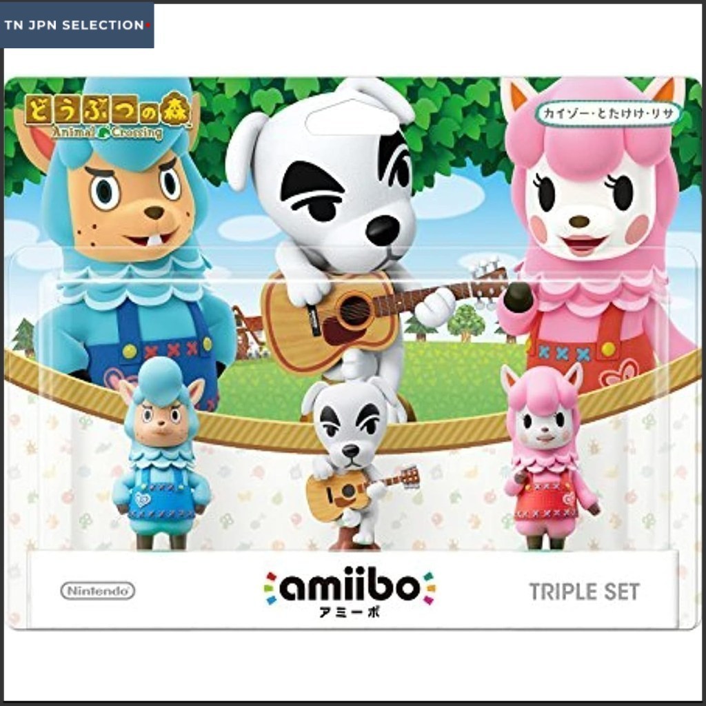 Nintendo Switch amiibo Triple Set Cyrus K.K. Slider Reese Animal Crossing Series Japan