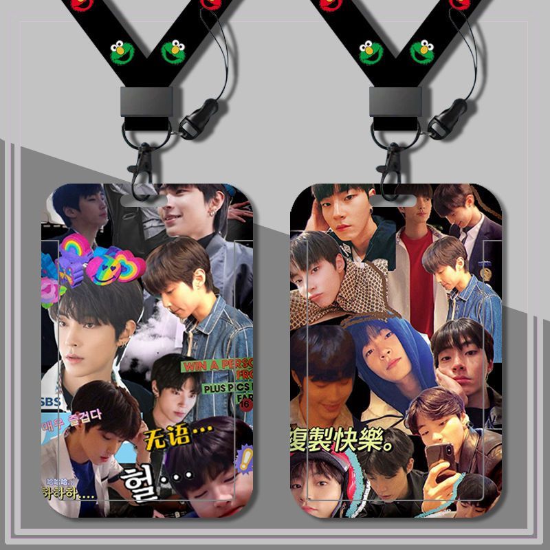 [สินค้าพร้อมส่ง] ซองใส่บัตร เติมฝันในใจเธอ Hwang In Youp พร้อมสายหนังสั้น สำหรับบัตรเข้าออก บัตรโดยส