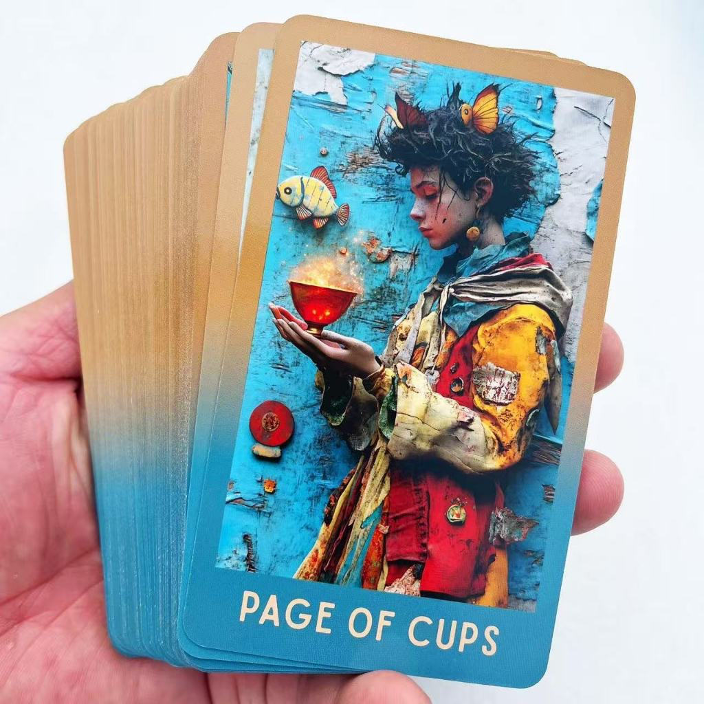 Heaven and Earth Cover 12X7CM Ruins Tarot Card English Board Game Card Game Tarot of the Ruins