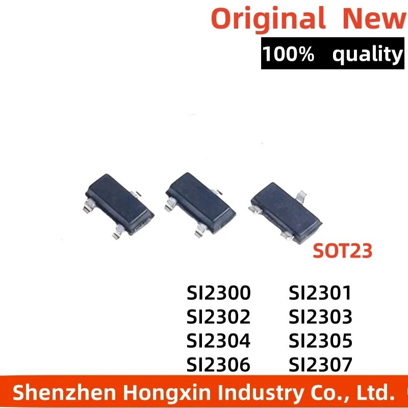 5PCS SI2300 SI2302 SI2301 SI2304 SI2303 SI2305 SI2306 SI2307 SI2308 SI2309 SMD ทรานซิสเตอร์ SOT23 ขา