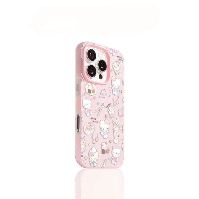 Sweet KT Cat และขนมหวานแสนอร่อย iPhone 17 16 15 14 13 12 11 Pro Max X Xr Xs Max