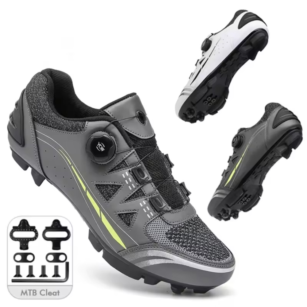 Mtb ผู้ชายผู้หญิงขี่จักรยานรองเท้าตาข่าย Breathable Quick Lock Flat-Pedal แผนที่อุปกรณ์จักรยาน