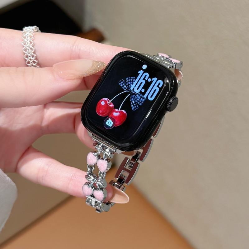 สําหรับ Huawei Fit1 Fit2 Fit3 Fit4 4Pro Fit5 5Pro นาฬิกา 11 11Pro หัวใจเคลือบโลหะสายนาฬิกา