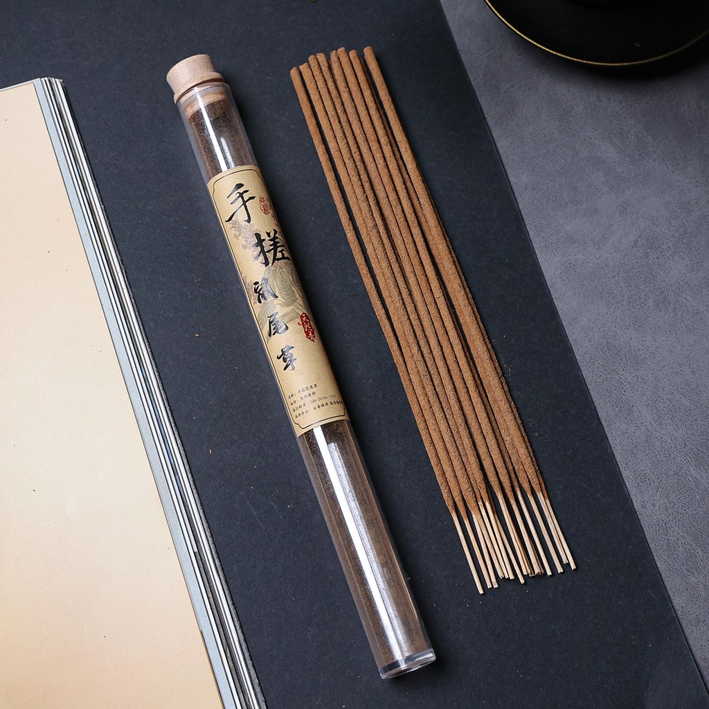 Hand Rub Sage ธูป 21cm15 Sticks Handmade สมุนไพร Sage ไม้ดอกไม้ไฟ Citrus น้ําหอม Purify Space Home ธ