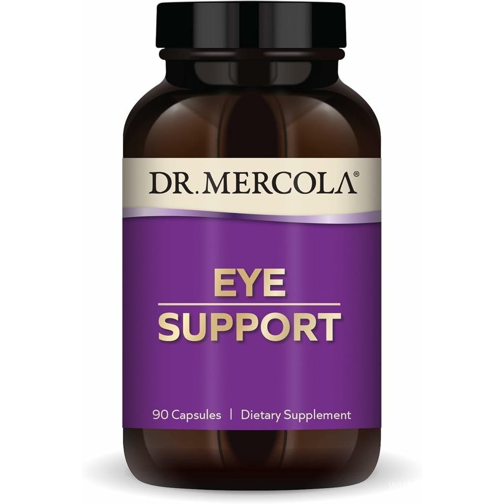 ดร. Mercola Eye Support - รองรับสุขภาพดวงตาและวิสัยทัศน์ - ด้วย Lutein, Zeaxanthin, Organic Astaxanthin & Black Currant - Non-GMO, ปราศจากกลูเตน & ถั่วเหลือง - 90 แคปซูล (90 เสิร์ฟ)