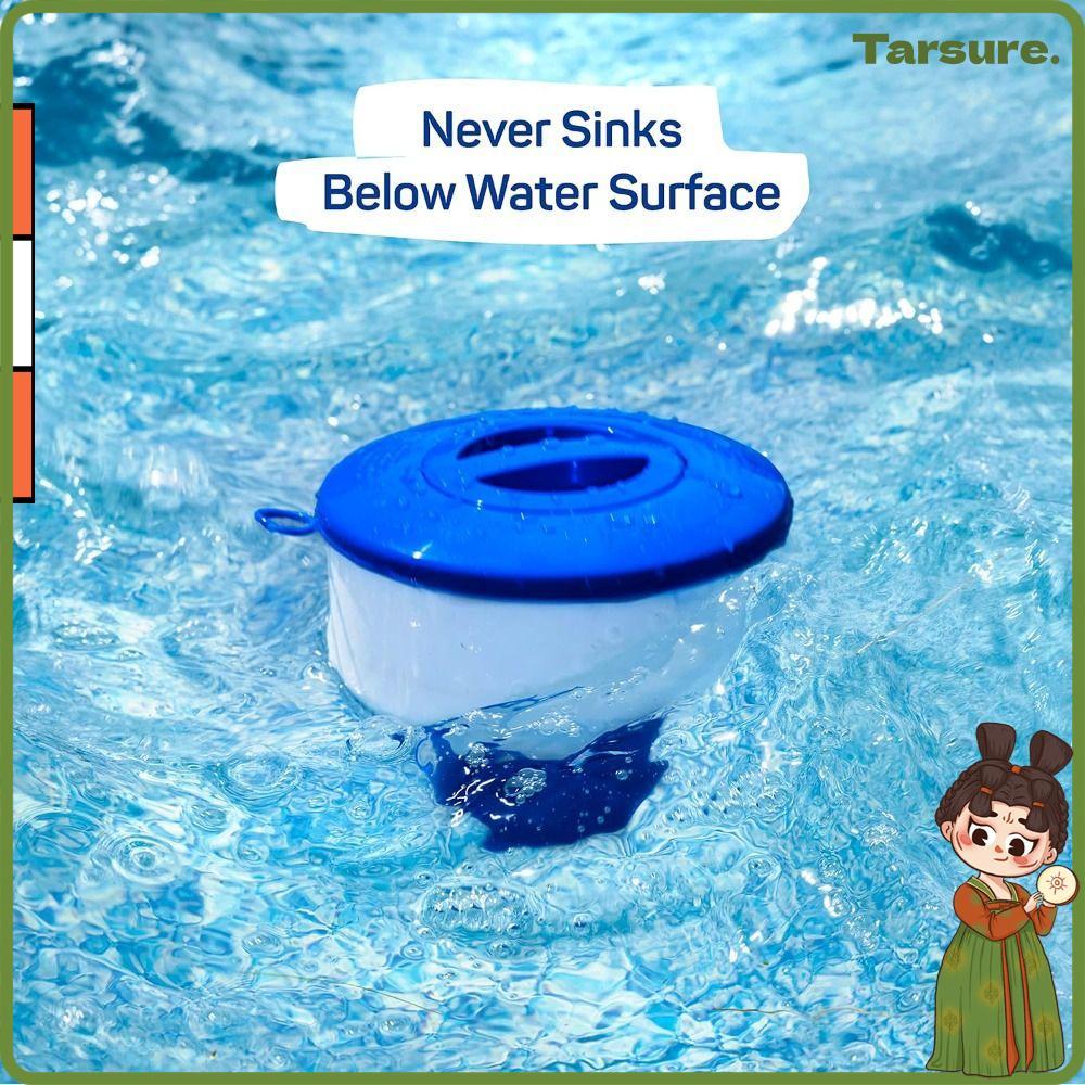TARSURETH เครื่องจ่ายลอยสระน้ํา, ช่องระบายอากาศไหลแบบปรับได้ ABS คลอรีนสระน้ํา Floater, การออกแบบลอย 7 นิ้ว Pool Floater
