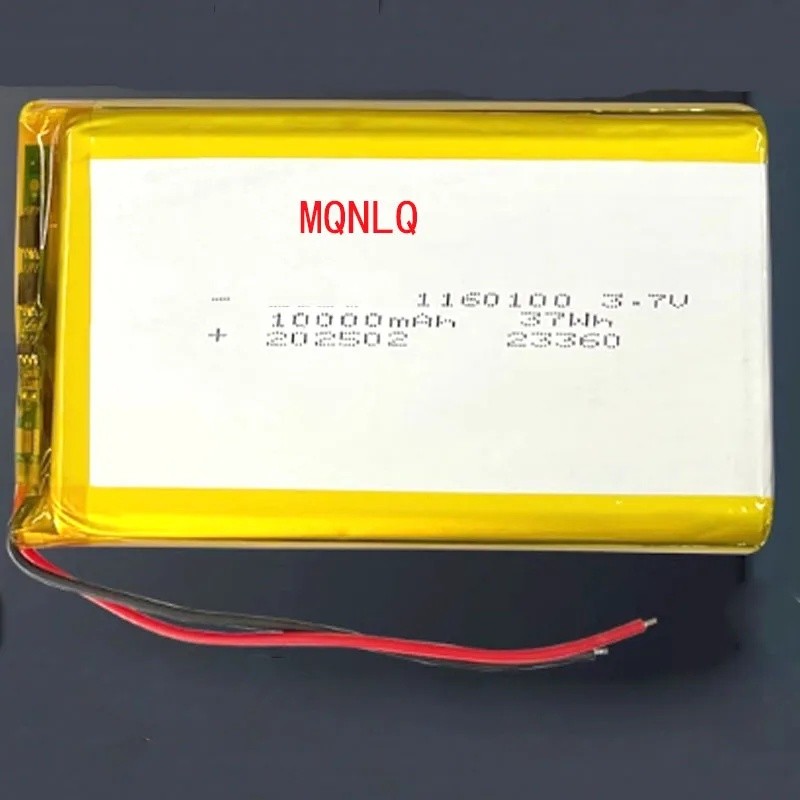 1160100 Batterie 10000 mAh 3.7 V Li-po แบตเตอรี่ชาร์จสําหรับแท็บเล็ต PC Power Bank MP4 Replacement แ