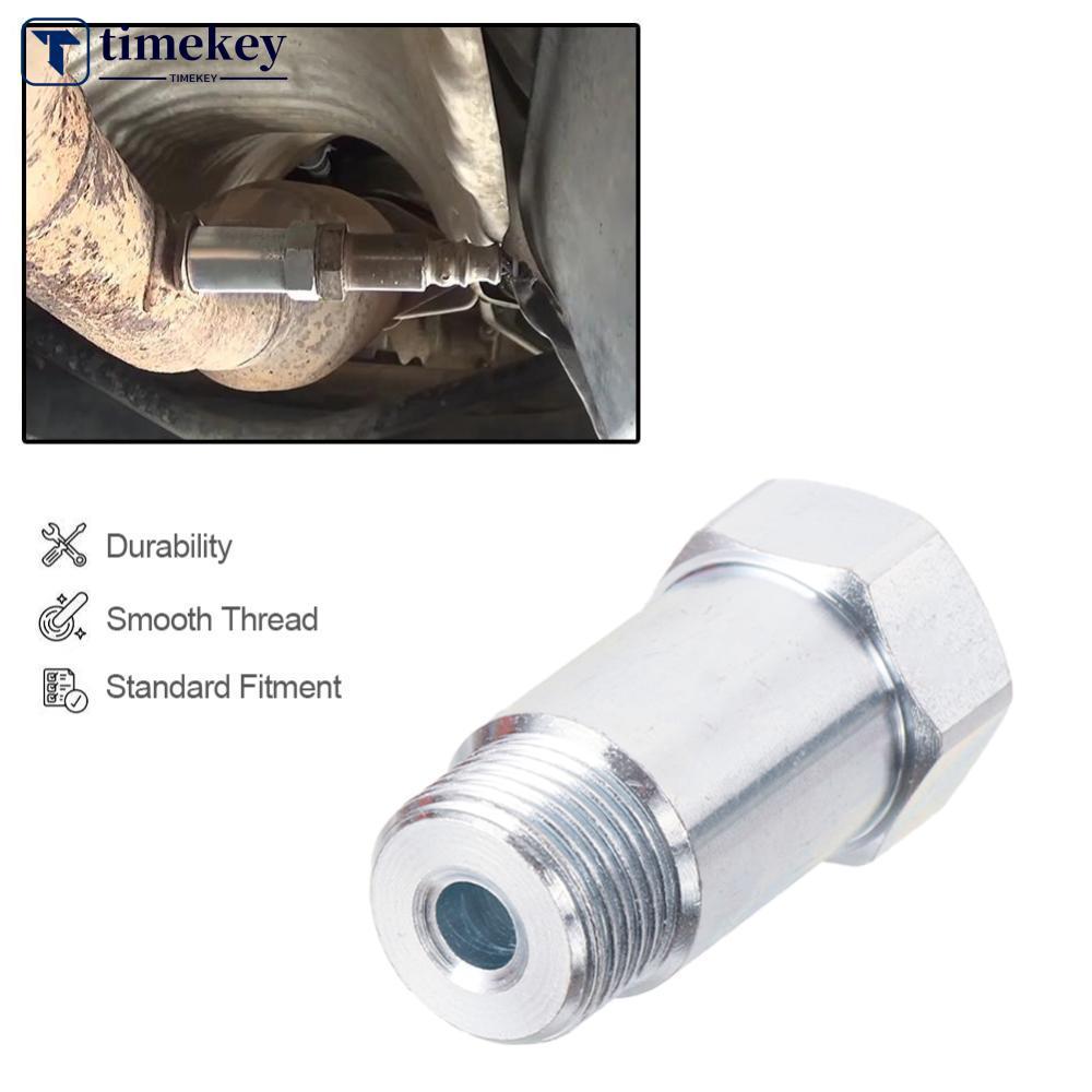 TIMEKEY M18x1.5 รถ O2 เซนเซอร์ออกซิเจน Spacer ทดสอบท่อ Extension Extender อะแดปเตอร์ CEL HHO 45 มม.b