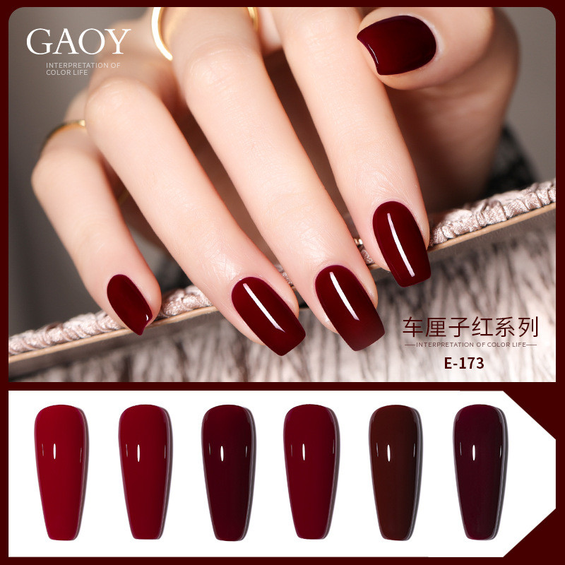 Cherries Red Nails Phototherapy Polish Glue Wine Red Series Nail Polish Glue Barbie Nail Glue HSRO