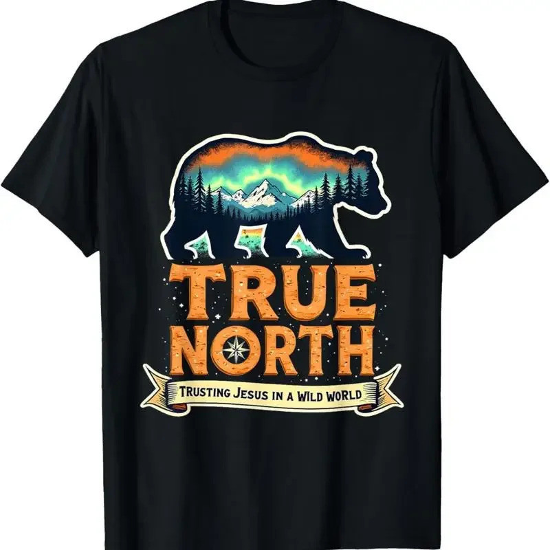 เสื้อยืด True North Vbs Christian Trusting Jesus Wilderness