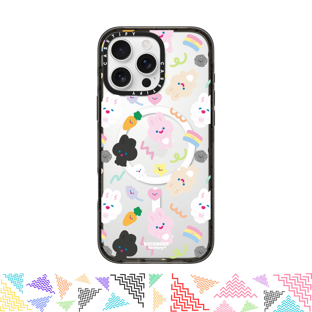 เคสมือถือ CASETiFY | PARTY [RECORDER factory] For iPhone แท้ พร้อมส่ง เคสกันกระแทก