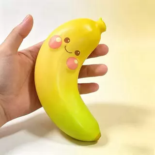 พร้อมส่ง สกุชชี่กล้วยหอม Squishy Banana เนื้อสโลว์ Slow Rising บีบคลายเครียด เลือกแบบได้