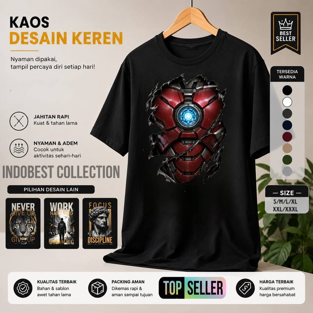 Squid RED ROBOT RIP T-SHIRT / LATEST SHORT-SLEEVED ADULT T-SHIRT / DISTRO / T-SHIRT