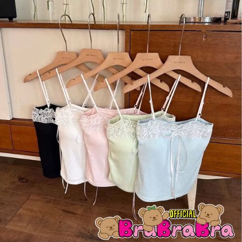 [ส่งจากไทย] 𝑩𝒓𝒂𝑩𝒓𝒂𝑩𝒓𝒂 #bra-320 สายเดี่ยว มีบราในตัว สีหวาน บราสายเดี่ยว เสื้อกล้าม เสื้อแฟชั่น