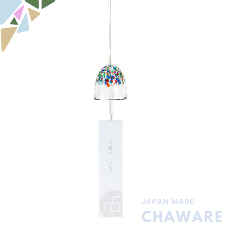 ADERIA Tsugaru Vidro Nebuta Glass Wind Chime Furin - Handmade Japanese Aomori Gift, Soothing Sound
