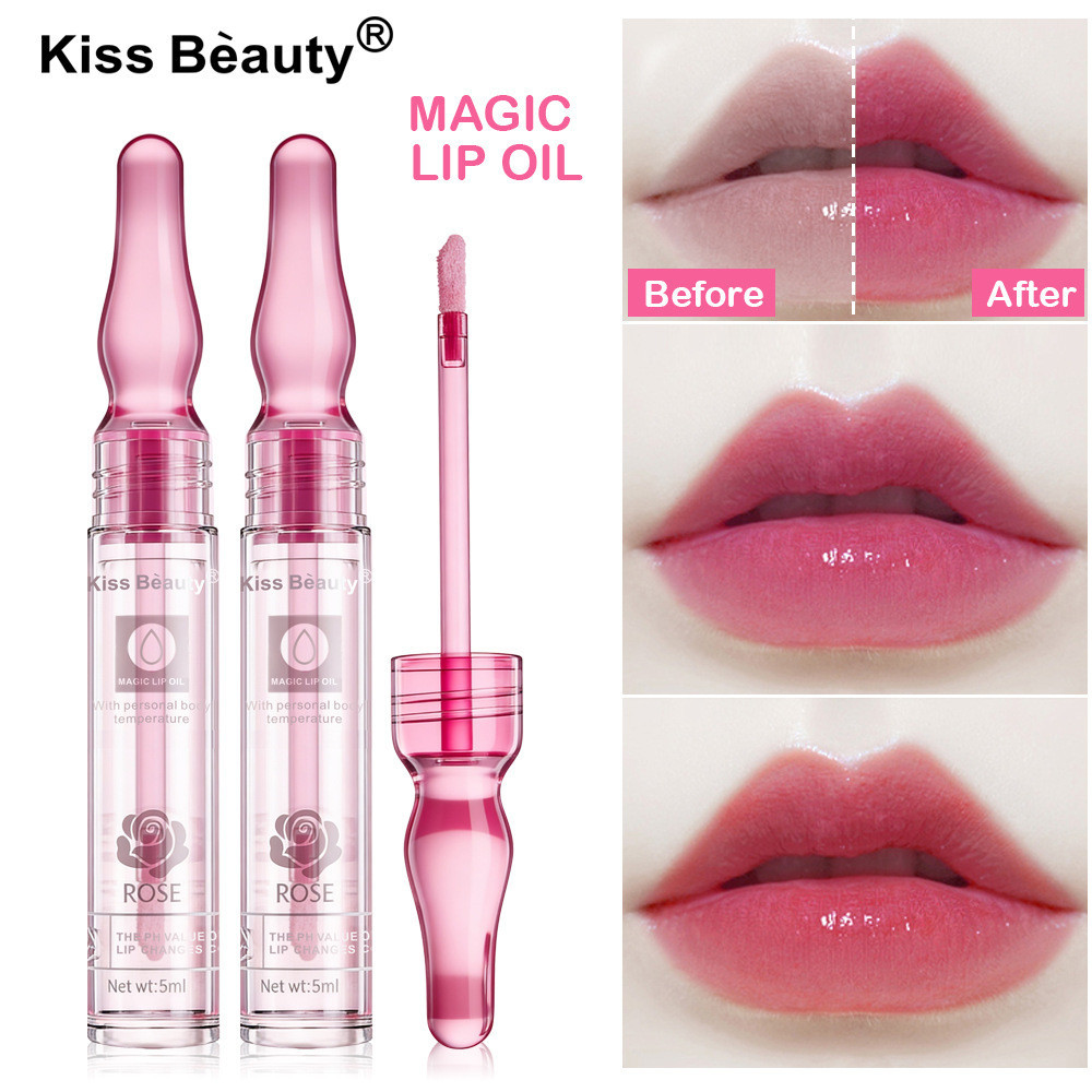 KissBeauty ลิปกลอสเปลี่ยนสีตามอุณหภูมิมักจะพบว่าสีชัดเนื้อบางเบาไม่ติดแก้วไม่เหนียวเหนอะหนะ ราคานักศึกษาฟังและดี!