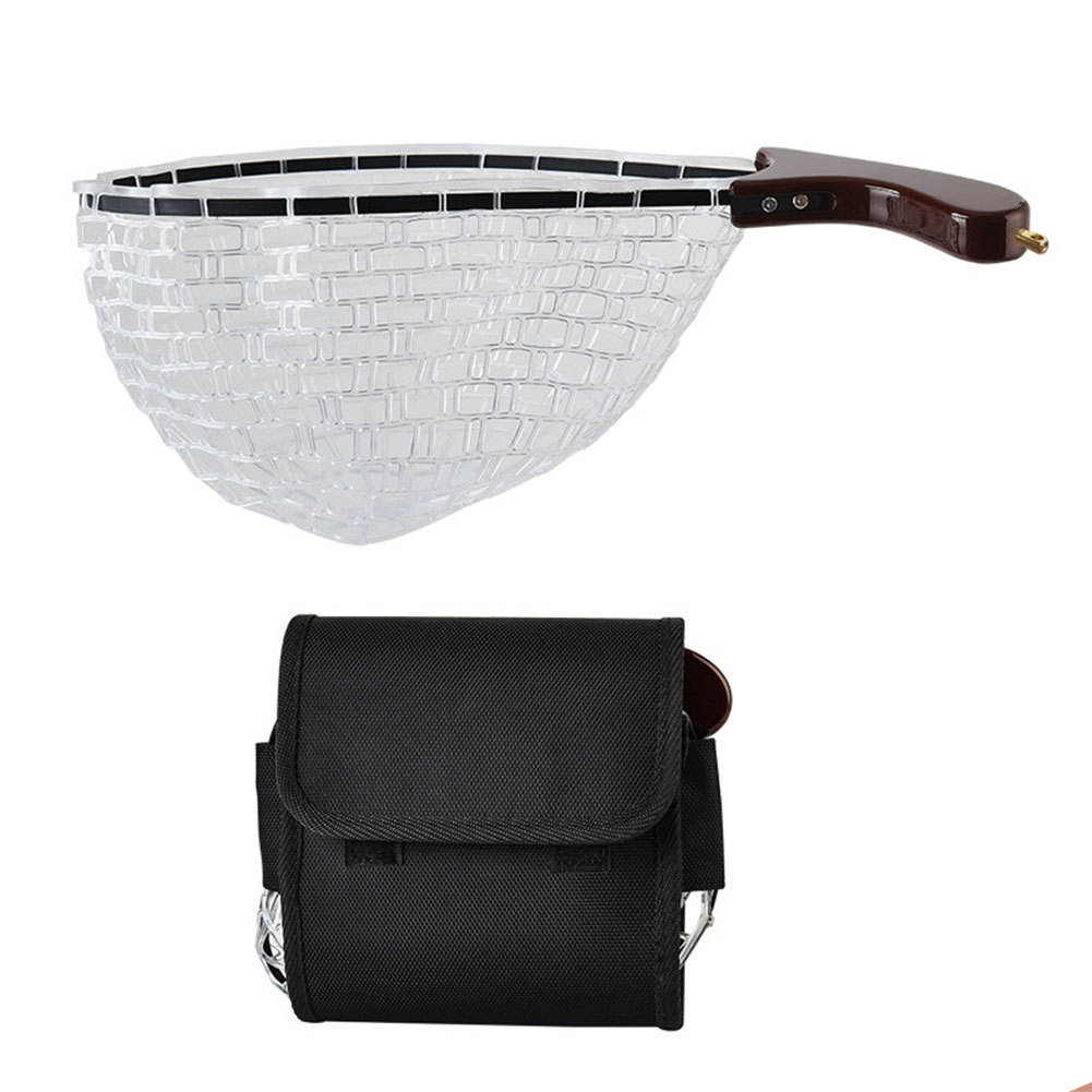 Ღ Fish Landing Net Fish Net Fly Fishing Net สําหรับเด็กผู้ใหญ่ในน้ําจืดน้ําเค็ม