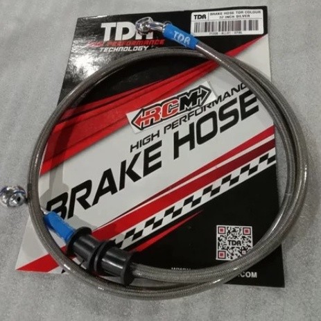 BRAKE BRAKE HOSE 37IN 37 IN 37INCH 37 นิ้ว 95 ซม. 95 ซม.ไทเทเนียม SILVER CARBON VARIO BEAT LEXI AERO
