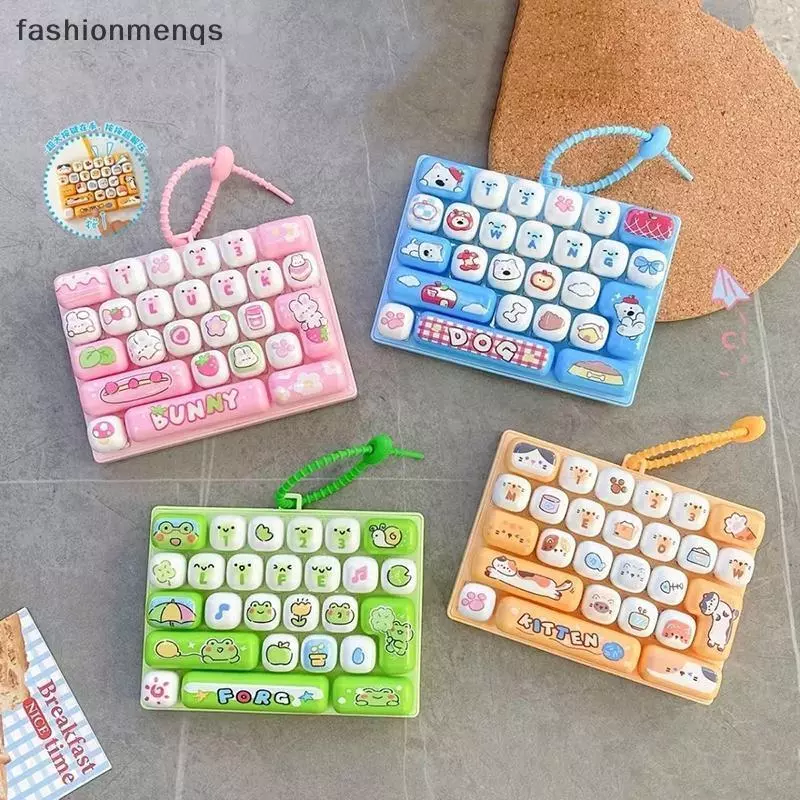 (GOOD) 26 กริดความเครียดบรรเทา Fidget พวงกุญแจสัตว์รูปแบบจําลองคีย์บอร์ดแบบพกพา Sensory ของเล่นสําหรับเด็ก Party Favors (ใหม่)