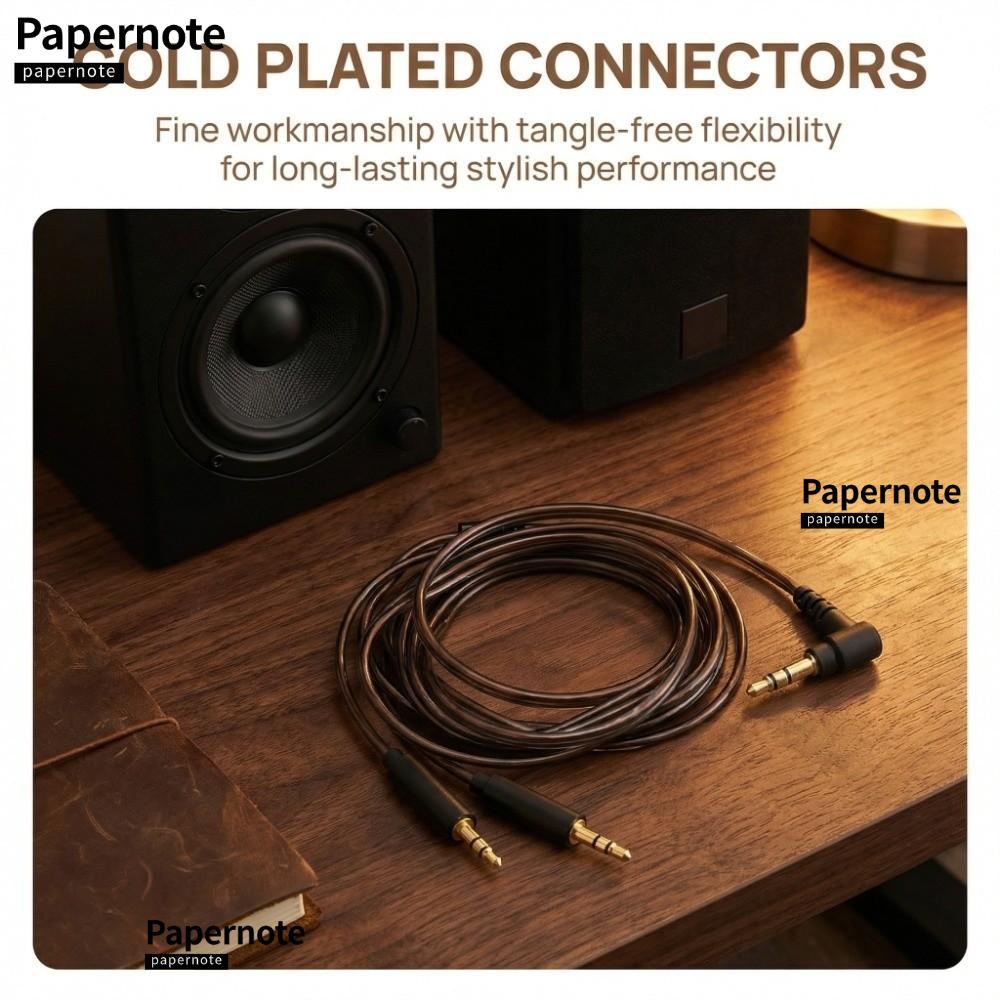 PAPERNOTE Aux Cable, Plug and Play 120 ซม./47.2in หูฟังสาย, 3.5 มม.คู่ 2.5 มม.อัพเกรดสายสัญญาณเสียงส