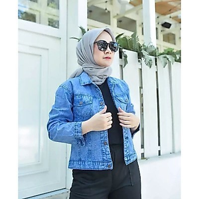 JUMBO JEANZ JACKET/ผู้หญิง SNOW JEANZ JACKET/DENIM JEANZ JACKET JUMBO JEANZ JACKET L XL-XXL