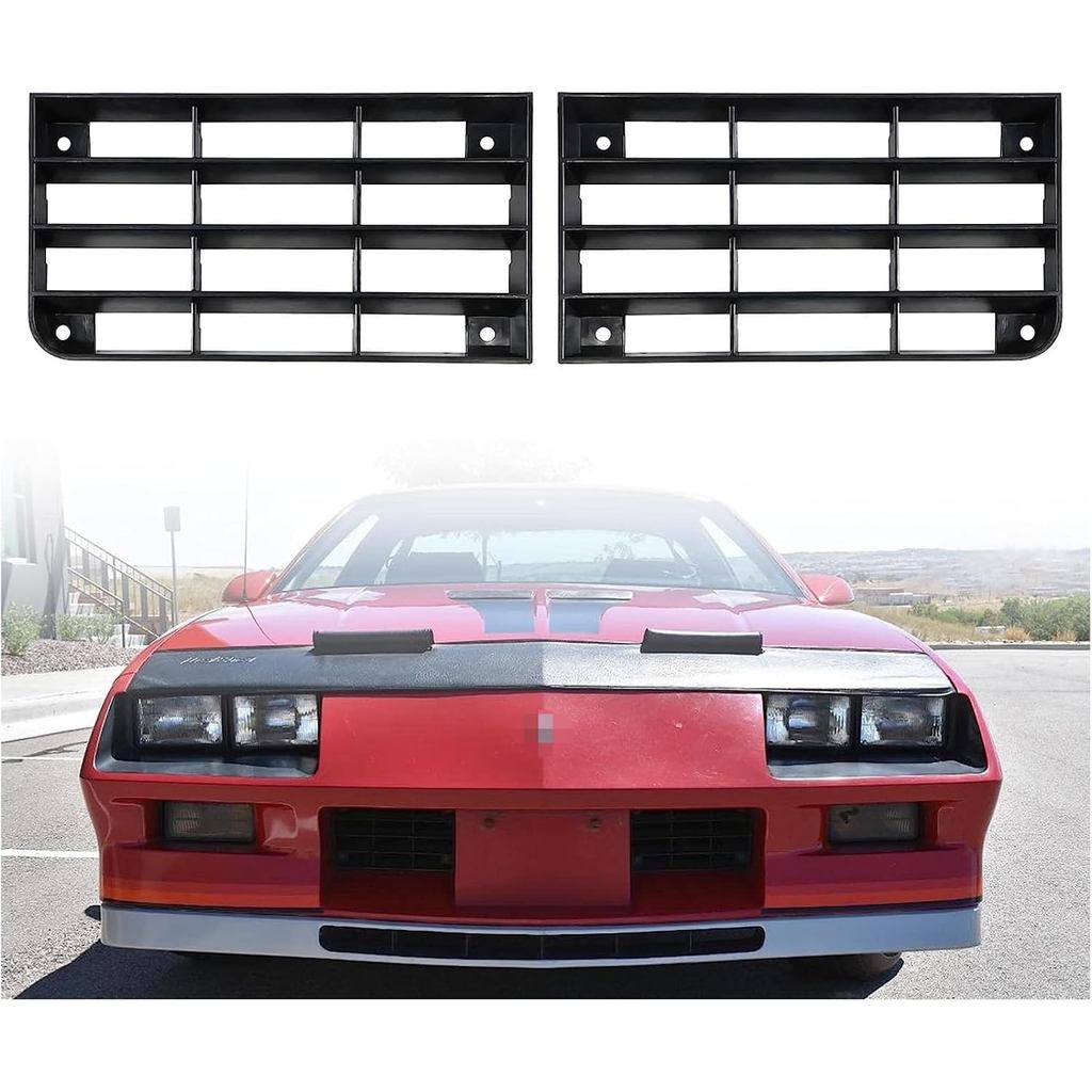 Camaro Z28 Grilles ด้านหน้าใช้งานร่วมกับ 1982-1984 3rd/Third Gen Ch-evy Camaro Z28 สีดํา
