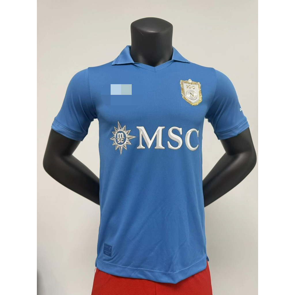 Player Version 2627 Napoli 100 Short Sleeve Jersey S-2XL