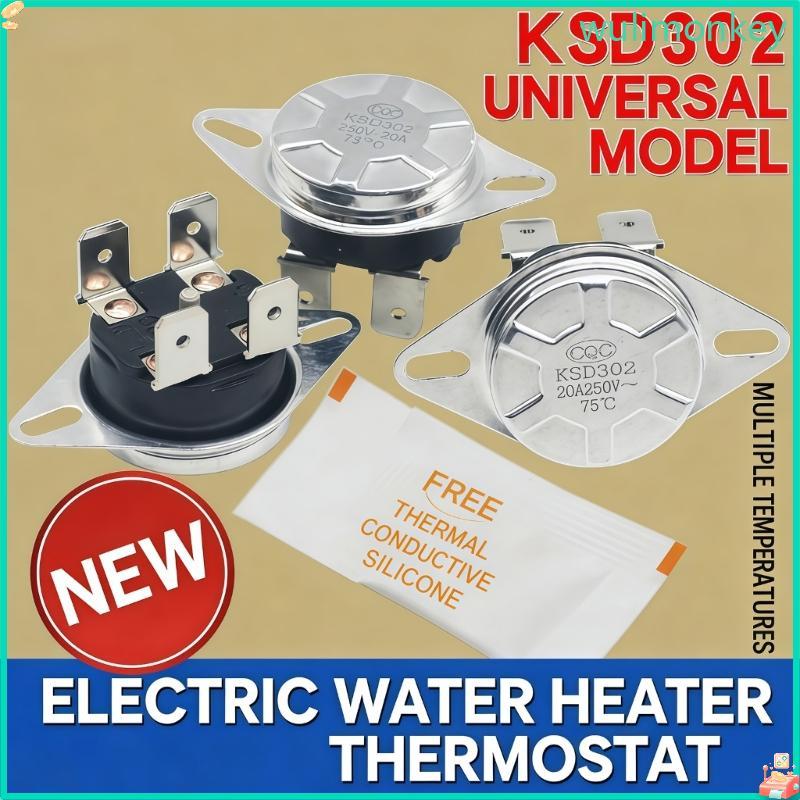 WU KSD302 สวิตช์เทอร์โมสําหรับเครื่องทําน้ําอุ่นไฟฟ้าสวิตช์ควบคุมอุณหภูมิ