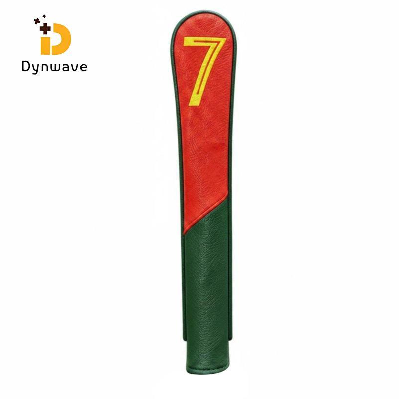 Dynwave Golf Club Training Aid Cover Bold Number Seven PU Leather Protection for Golfers Range Pract