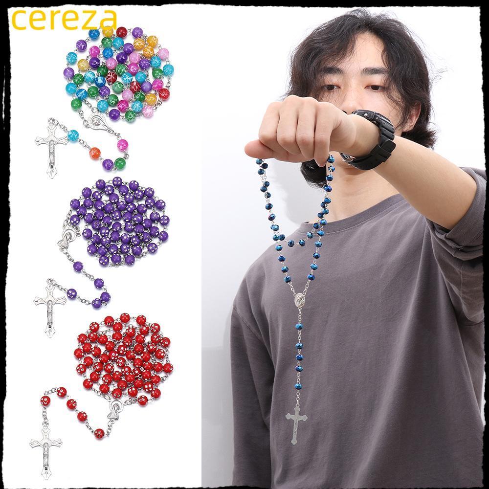 CEREZA 1 PC คาทอลิกสร้อยคอจี้ของขวัญหลากหลายรูปแบบ