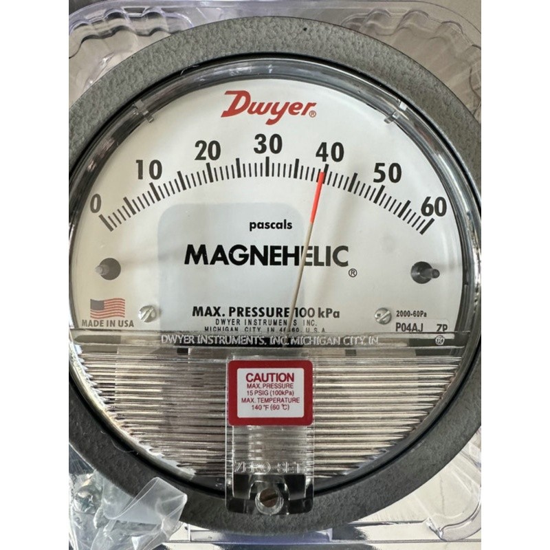 เกจวัดแรงดันต่างแบบไมโคร Dwyer นำเข้าจากสหรัฐอเมริกา, Dwyer Pointer 0-60 500PA, Ubison สำหรับใช้ในปร